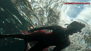 xsiteability.com - Carissa snorkeling in her Christmas outfit in a spring part 1 thumbnail